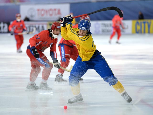 Хоккей с мячом Россия Швеция Чемпионат мира